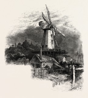 THE OLD WINDMILL AT RYE, KENT, UK, britain, british, europe, united kingdom, great britain,