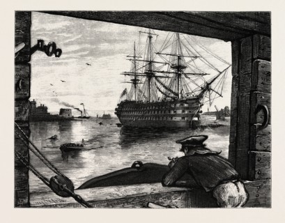 THE VICTORY, NELSON'S SHIP. Horatio Nelson, 1st Viscount Nelson, British admiral
