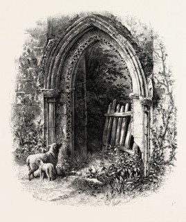 Doorway at Rivaux Abbey, UK, britain, british, europe, united kingdom, great britain, european