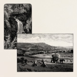 BIRKS OF ABERFELDY (LEFT); ABERFELDY, FROM THE WEST (RIGHT), UK. Aberfeldy  is a burgh in Perth and