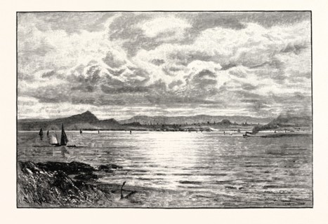 EDINBURGH, FROM THE FIFE SHORE, UK, Scotland