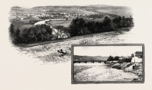 HALTWHISTLE (LEFT), HAYDON BRIDGE (RIGHT), UK. Haltwhistle is a small town and civil parish in