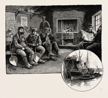 GATESHEAD: COAL TRIMMERS (LEFT), A COAL STAITHE (RIGHT), UK. Gateshead is a town in Tyne and Wear,