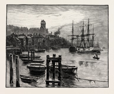 SHIELDS HARBOUR: THE HIGH LIGHTS, UK. Shields, Tyneside, England