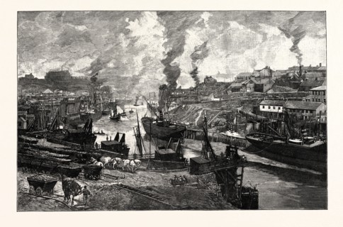 LOOKING UP THE RIVER, SUNDERLAND, at the heart of the City of Sunderland, a metropolitan borough of