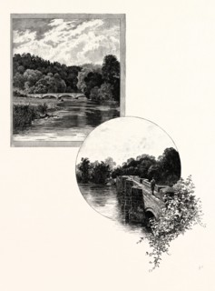 WOLSELEY BRIDGE (LEFT), SHUGBOROUGH (RIGHT), UK. Shugborough is a country estate in Great Haywood,