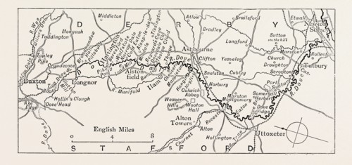 MAP OF THE DOVE, UK