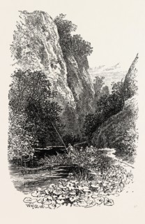 THE STRAITS, DOVEDALE,  a popular dale in the Peak District of England. UK