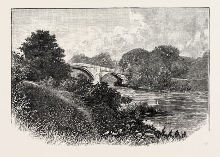 ILKLEY BRIDGE, UK. Ilkley is a spa town and civil parish in West Yorkshire, in Northern England.
