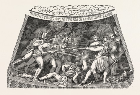 THE SEVENTH COMPARTMENT OF THE WELLINGTON SHIELD. The Wellington shield 1820, Thomas Stothard, 1755