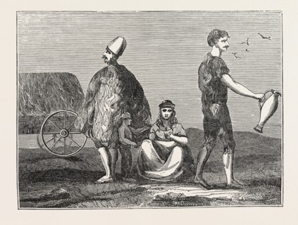 INHABITANTS OF THE STEPPES OF ASIATIC TARTARY. The Great Steppe, that is the great tract of