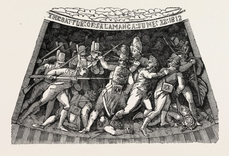 THE SIXTH COMPARTMENT OF THE WELLINGTON SHIELD. The Wellington shield 1820, Thomas Stothard, 1755 -