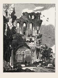 RUINS OF LLANTHONY ABBEY, UK, britain, british, europe, united kingdom, great britain, european