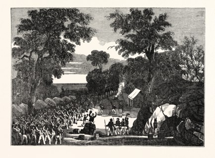 THE SHIPWRECKED CREW OF THE ALCESTE, ON THE ISLAND OF POLO LEAT.