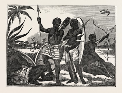 DRESS AND ARMS OF THE NATIVES OF MADAGASCAR