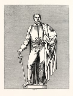 BRONZE STATUE OF THE DUKE OF YORK, IN CARLTON GARDENS.