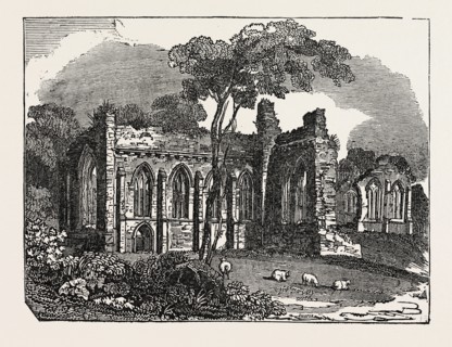 EGGLESTONE ABBEY, on the southern (Yorkshire) bank of the River Tees  in County Durham, England,