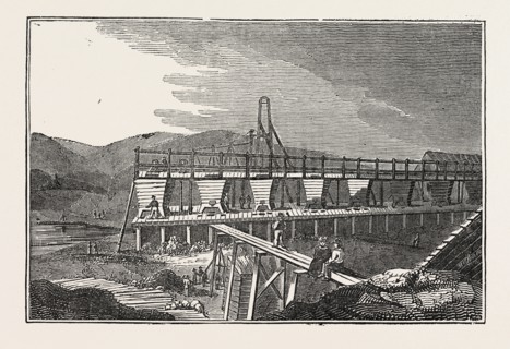 FOWEY CONSOLS COPPER MINE, a group of mines in the St Blazey district of Cornwall. UK, britain,