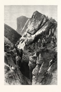 THE PEUTELSTEINER CHASM, NEAR AMPEZZO, IN THE TYROL