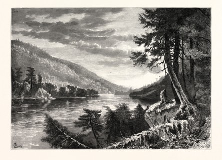 LEWISTOWN NARROWS. John Augustus Hows, 1832 - 1874. USA