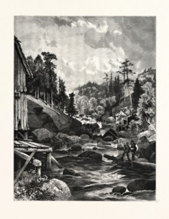 ON THE MISSISQUOI. Thomas Moran (February 12, 1837 â€ì August 25, 1926) from Bolton, England was an