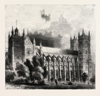 WESTMINSTER ABBEY, LONDON, UK. is a large, mainly Gothic church, in the City of Westminster,