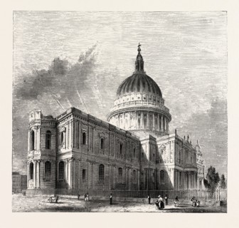 ST. PAUL'S CATHEDRAL, LONDON, UK. St Paul's sits at the top of Ludgate Hill, the highest point in