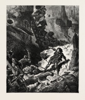 JOAN OF ARC (JEAND'ARC) AT THE SIEGE OF PARIS, FRANCE.  is a folk heroine of France and a Roman