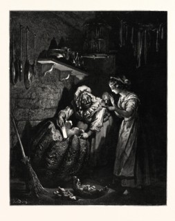 CINDERELLA'S PUMPKIN. Gustave Doré.  Cinderella, or The Little Glass Slipper, Cendrillon, ou La