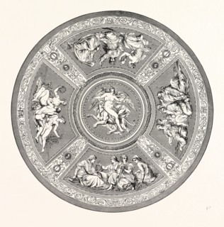 FRESCO CENTREPIECE IN THE MUSEUM AT LEIPZIG, SAXONY, GERMANY. AFTER THEODORE GRÃñSSE