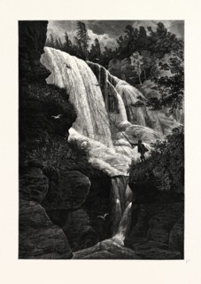 SAWKILL FALLS, NEAR MILFORD. PA. H. BISBING