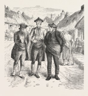 DISCUSSING THE LAST SUNDAY'S SERMON, 1876, UK, britain, british, europe, united kingdom, great
