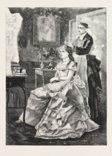 Interior in the mansion, 1876, UK, britain, british, europe, united kingdom, great britain,