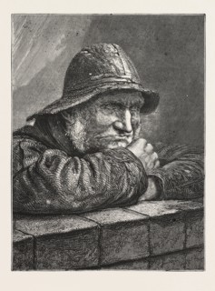 On the look-out, engraving 1876