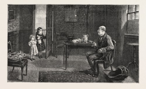 THE BROKER'S MAN. From the Picture by Alfred Dixon, in the Winter Exhibition of the Dudley Gallery,