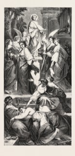 THE WISE AND FOOLISH VIRGINS, From the Picture by Arthur Muller, Mueller.