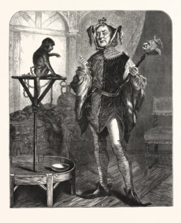 ALL FOOLS' DAY, MUTUAL CONGRATULATIONS, PICTURE BY C. GREGORY, LONDON, ENGRAVING 1876, UK, britain,