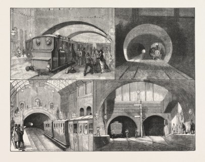 NEW ROUTE TO BRIGHTON, VIA THE EAST LONDON RAILWAY, SKETCHES BETWEEN WHITECHAPEL AND NEW CROSS,