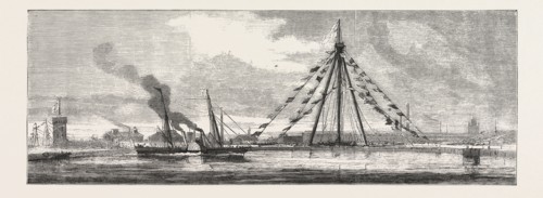 H.R.H. PRINCESS LOUISE ON BOARD THE ALBERTA, OPENING THE NEW EXTENSION WORKS, PORTSMOUTH DOCKYARD,