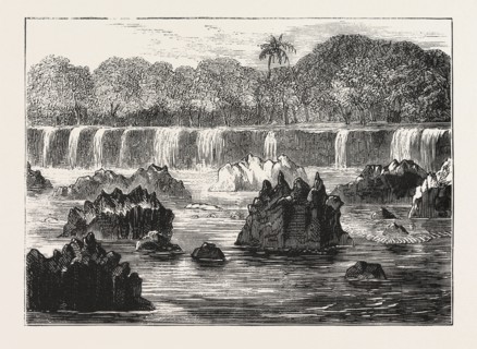 LIEUTENANT CAMERON IN CENTRAL AFRICA, THE SNAKE'S SUPPER, LUNDOOR, ENGRAVING 1876