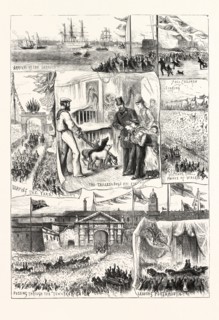 THE RETURN OF H.R.H. THE PRINCE OF WALES, THURSDAY, APRIL IITH, 1876, ENGRAVING 1876, UK, britain,