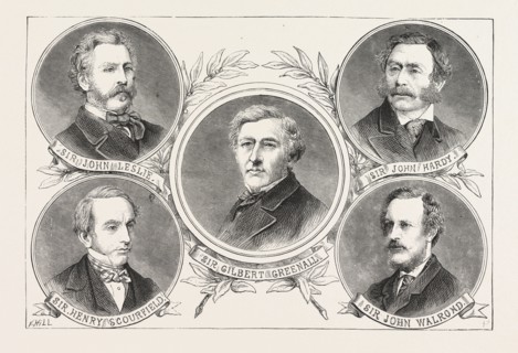 RECENT ADDITIONS TO THE BARONETAGE, ENGRAVING 1876, UK, britain, british, europe, united kingdom,