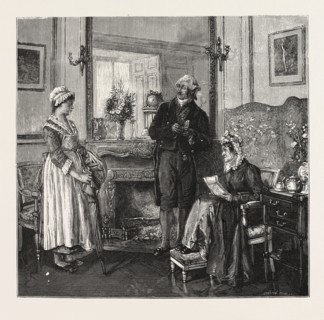 THE LETTER OF RECOMMENDATION From the Picture by M. Leroux in the Paris Salon 1876 FRANCE