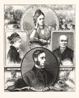 THE  BALHAM MYSTERY, PORTRAITS OF THE LATE MR. BRAVO, MRS. C. BRAVO, MRS. COX, AND DR. GULLY,