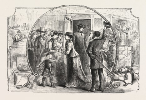 AID FOR THE SICK AND WOUNDED IN THE EAST: LADY NURSES LEAVING VICTORIA STATION, ON TUESDAY, 8TH