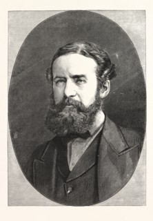 SIR JOHN LUBBOCK, BART., M.P. FOR MAIDSTONE, ENGRAVING 1876, UK, britain, british, europe, united