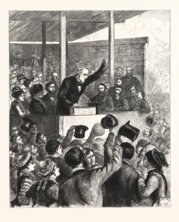 OPEN-AIR GATHERING AT BLACKHEATH, ON SATURDAY, SEPTEMBER 9TH : THE RIGHT HON. W. E. GLADSTONE, M.P.