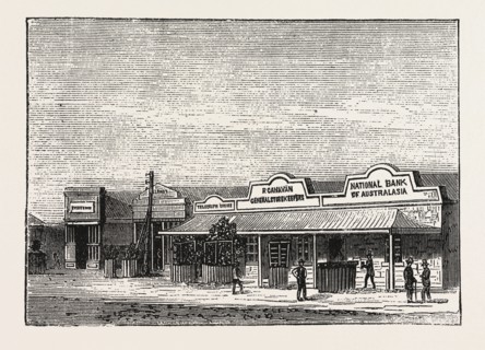GEORGETOWN, SOUTH AUSTRALIA, ENGRAVING 1876