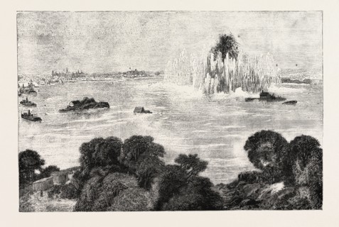 DESTRUCTION OF HELL GATE, NEW YORK, 7.-FLOOD ROCK. 8. -HALLETT'S POINT. 9.-BOUNTY'S COVE.,