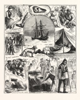 RETURN OF THE ARCTIC EXPEDITION, SKETCHES ON BOARD HER MAJESTY'S SHIPS ALERT AND DISCOVERY, AT